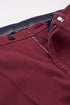 Cashmere Feel Stretch Pants - Dark Red